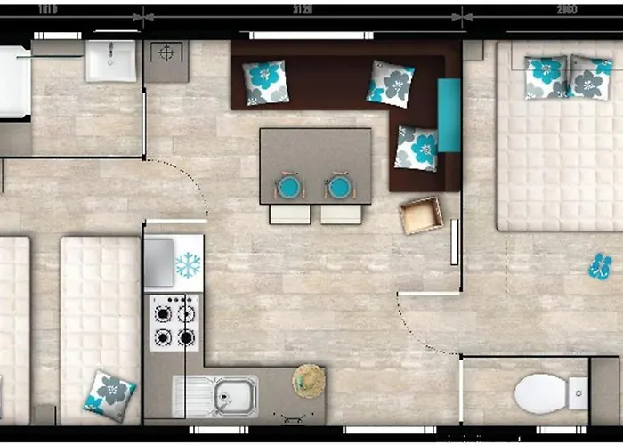 Mobil Confortable Avec Terrasse à - Api-1-52-887 Saint-Hilaire-de-Riez